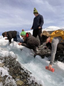 Drink freshly melted glacier water during your Alaska Glacier Tour on Matanuska Glacier.