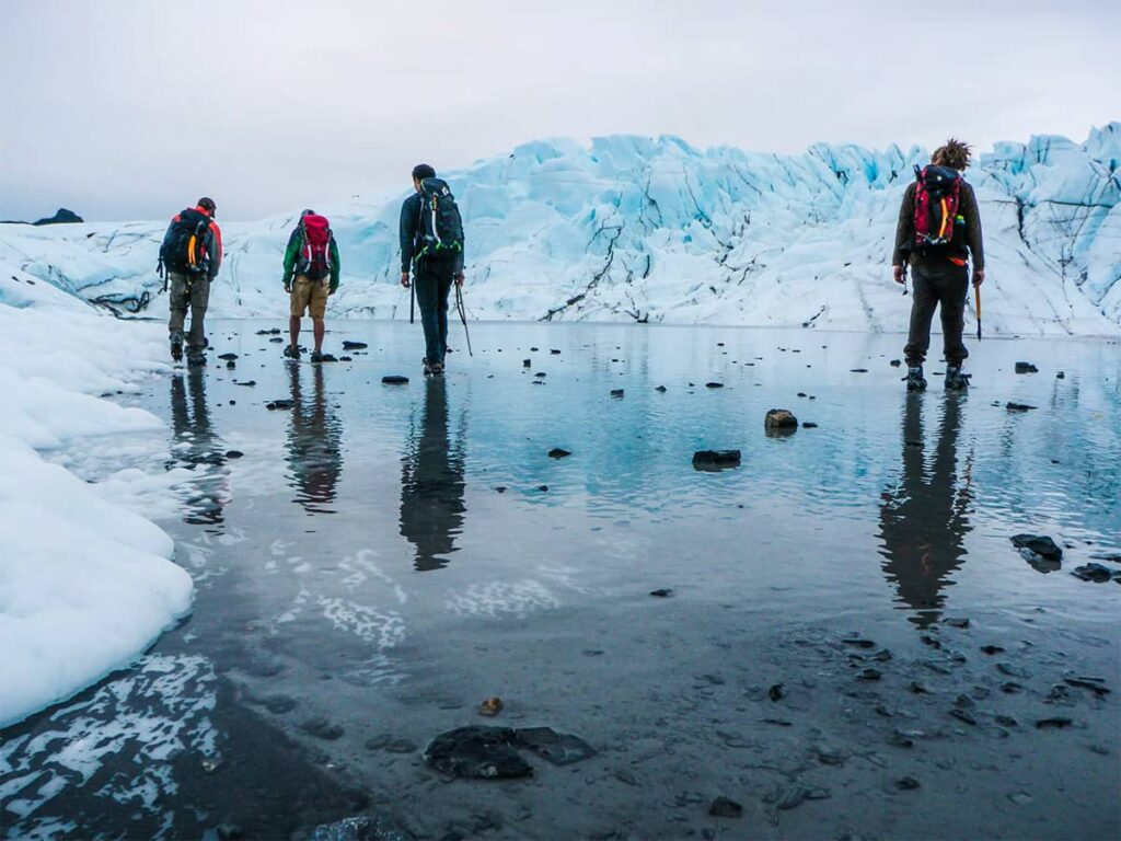 matanuska glacier season transitions from summer to winter