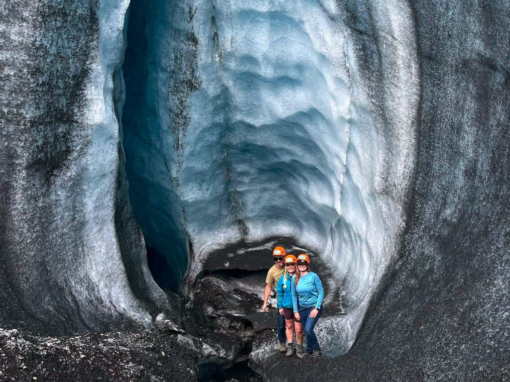 group touring the matanuska glacier in sutton alaska